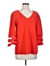 Unbranded Solid Red 3/4 Sleeve Top Size S - photo 1