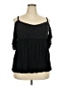 Torrid 100% Rayon Black Short Sleeve Top Size 2X Plus (2) - photo 1