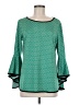 Coco Bianco Teal 3/4 Sleeve Blouse Size M - photo 1