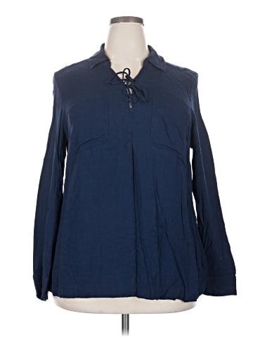 Lane Bryant Outlet Long Sleeve Blouse (view 1)