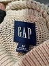 Gap 100% Cotton Stripes Ivory Turtleneck Sweater Size M - photo 7