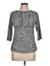 Ann Taylor Gray 3/4 Sleeve Blouse Size Lg Petite - photo 1