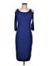 Venus Solid Blue Cocktail Dress Size L - photo 1
