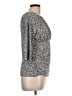Ann Taylor Gray 3/4 Sleeve Blouse Size Lg Petite - photo 4