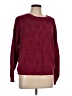 Erika 100% Cotton Chevron-herringbone Burgundy Pullover Sweater Size L (estimated, petite) - photo 1