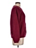 Erika 100% Cotton Chevron-herringbone Burgundy Pullover Sweater Size L (estimated, petite) - photo 4