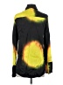 Topshop 100% Viscose Color Block Black Long Sleeve Blouse Size 4 - photo 2