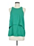 Cooper & Ella 100% Polyester Green Sleeveless Blouse Size Med (2) - photo 1