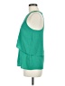Cooper & Ella 100% Polyester Green Sleeveless Blouse Size Med (2) - photo 5