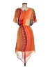 Rabbit Rabbit Rabbit Designs 100% Polyester Paisley Orange Casual Dress Size 6 - photo 2
