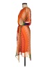 Rabbit Rabbit Rabbit Designs 100% Polyester Paisley Orange Casual Dress Size 6 - photo 5