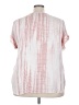Assorted Brands 100% Polyester Graphic Pink Short Sleeve Blouse Size 3X - photo 2