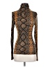 Leith Brown Black Long Sleeve Top Size S - photo 1