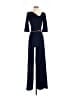 Black Halo Solid Blue Jumpsuit Size 0 - photo 1