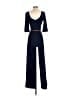 Black Halo Solid Blue Jumpsuit Size 0 - photo 2