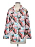 Shein Print Teal Long Sleeve Blouse Size 4 - photo 1