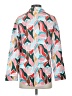 Shein Print Teal Long Sleeve Blouse Size 4 - photo 2