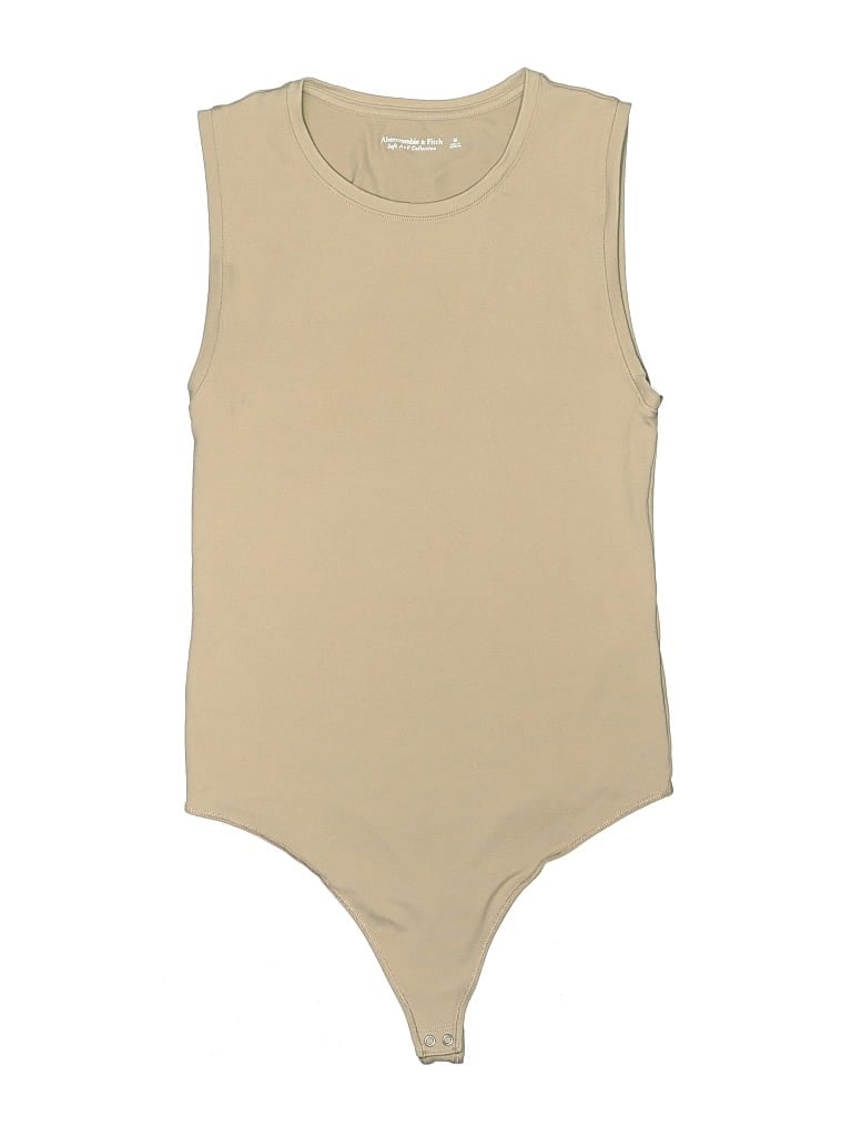 Pre-owned Abercrombie & Fitch Bodysuit In Tan