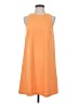 Ann Taylor 100% Polyester Solid Orange Casual Dress Size 2 - photo 1