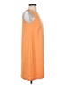 Ann Taylor 100% Polyester Solid Orange Casual Dress Size 2 - photo 4