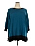 Cable & Gauge Teal Poncho Size 2X - photo 1