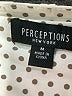 Perceptions Polka Dots Silver Casual Dress Size M - photo 7