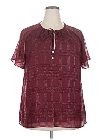 MICHAEL Michael Kors Short Sleeve Blouse (view 1)