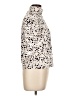 BRANNAN Animal Print Ivory Short Sleeve Blouse Size L - photo 4