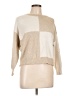 Poof! Color Block Tan Pullover Sweater Size L - photo 1