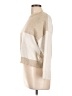 Poof! Color Block Tan Pullover Sweater Size L - photo 5