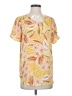 DR2 100% Polyester Yellow Short Sleeve Blouse Size S - photo 1