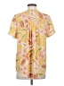 DR2 100% Polyester Yellow Short Sleeve Blouse Size S - photo 2