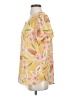 DR2 100% Polyester Yellow Short Sleeve Blouse Size S - photo 5