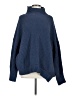Aerie 100% Polyester Solid Blue Turtleneck Sweater Size M - photo 1