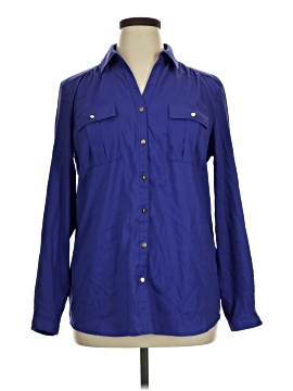Jm Collection Long Sleeve Button Down Shirt