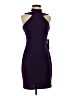 Bebe Solid Purple Cocktail Dress Size S - photo 1