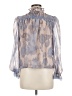Unbranded 100% Polyester Silver 3/4 Sleeve Blouse Size M - photo 2