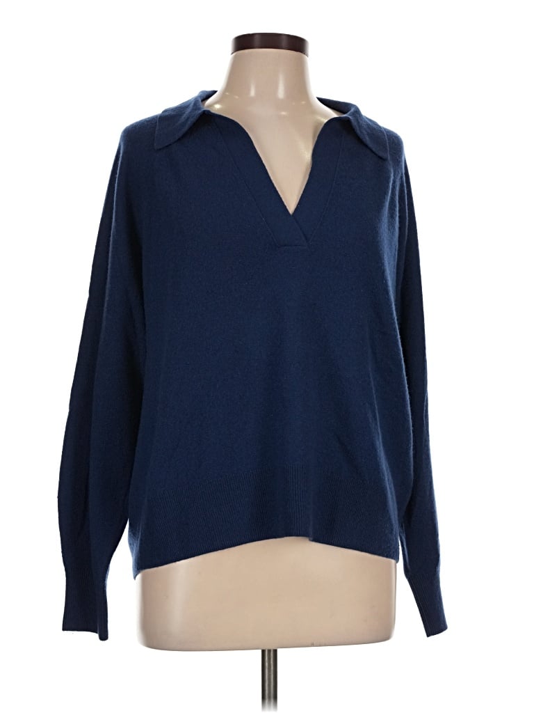 Pre-owned Jcrew Long Sleeve Blouse In Blue