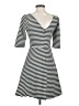 Pixley Stripes Black Casual Dress Size S - photo 2