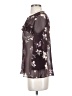 LC Lauren Conrad 100% Polyester Gray 3/4 Sleeve Blouse Size S - photo 5