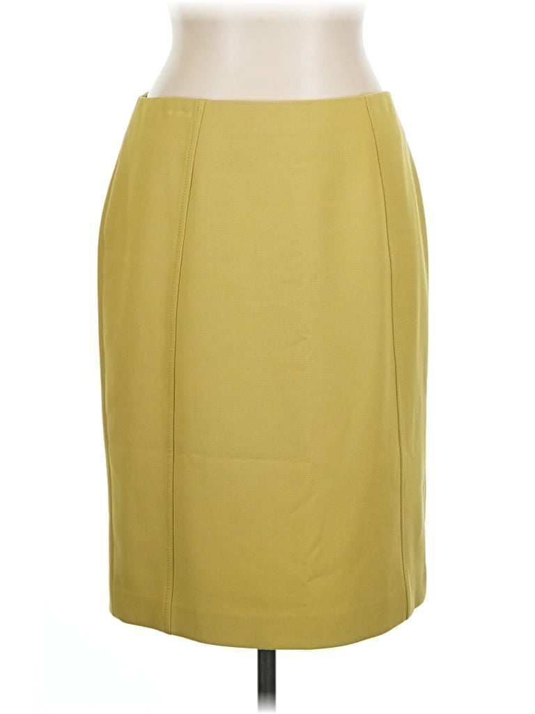 Pre-owned Halogen Formal Skirt In Yellow
