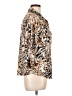 Emily Daniels Animal Print Tan 3/4 Sleeve Blouse Size L - photo 4