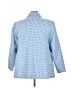 ELOQUII Checkered-gingham Blue Blazer Size 24 - photo 2
