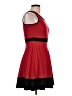 Aqua Color Block Red Cocktail Dress Size L - photo 4