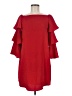 NANETTE Nanette Lepore 100% Polyester Red 3/4 Sleeve Top Size 6 - photo 1