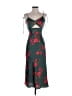 Hello Molly 100% Polyester Floral Green Cocktail Dress Size 4 - photo 1