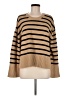 Gap 100% Cotton Stripes Tan Pullover Sweater Size M - photo 1