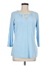 Doncaster Collection Blue 3/4 Sleeve Top Size M - photo 1