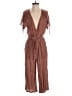 Veronica M. 100% Rayon Tweed Brown Jumpsuit Size XS - photo 1