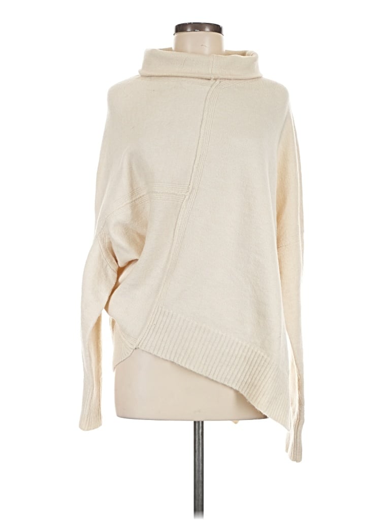 Pre-owned Elan Turtleneck Sweater In Ivory